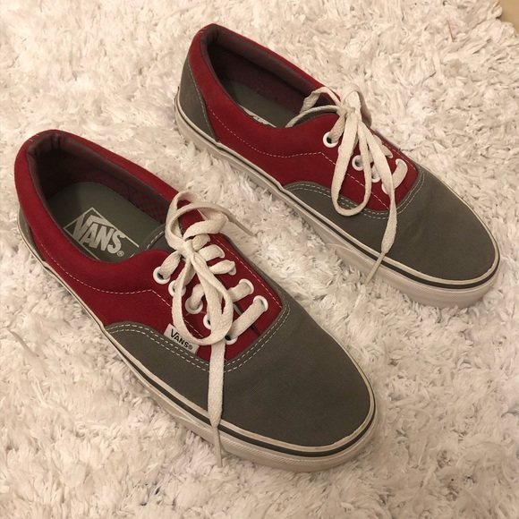 VANS Women’s gray and red 8.5 - Picture 2 of 6